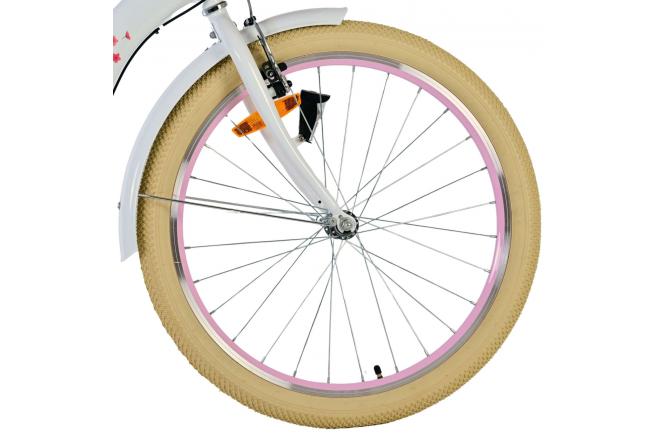 Volare Blossom Kinderfiets - Meisjes - 24 inch - Wit - 3 Versnellingen
