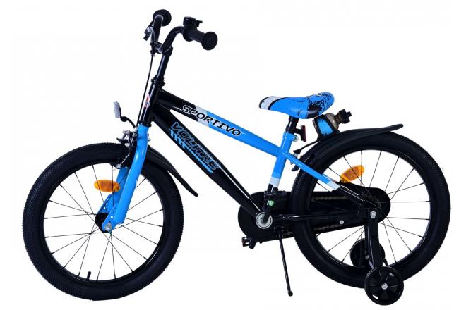 Volare Sportivo Kinderfiets - Jongens - 18 inch - Blauw Zwart