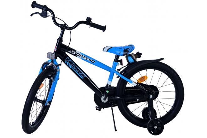 Volare Sportivo Kinderfiets - Jongens - 18 inch - Blauw Zwart
