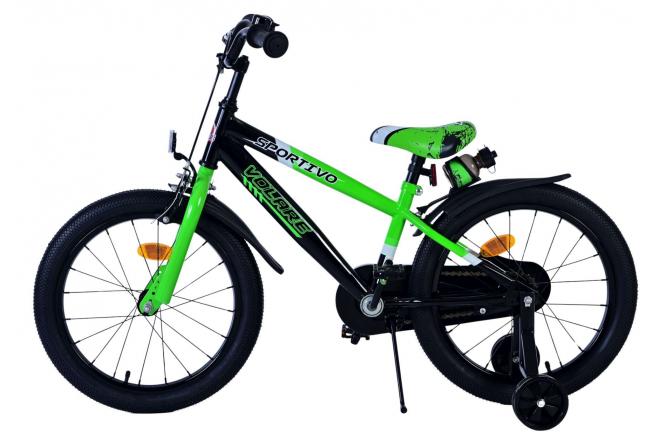 Volare Sportivo Kinderfiets - Jongens - 18 inch - Groen Zwart