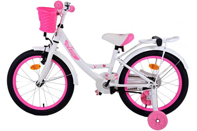 Volare Ashley Kinderfiets - Meisjes - 18 inch - Wit