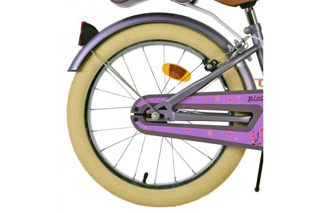 Volare Blossom Kinderfiets - Meisjes - 18 inch - Paars - Twee Handremmen