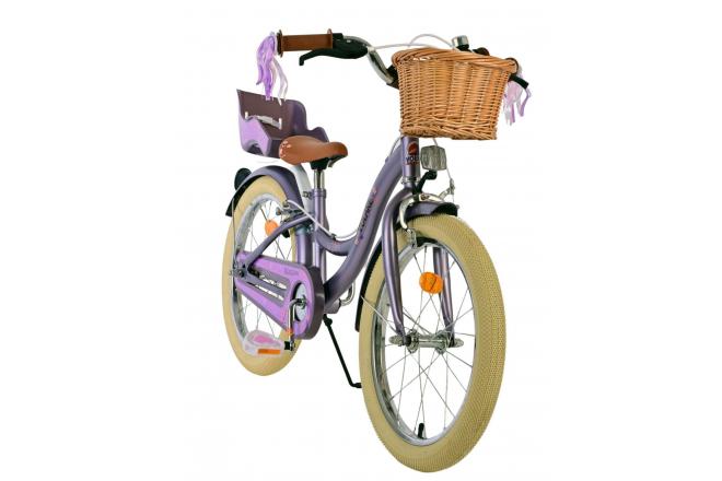 Volare Blossom Kinderfiets - Meisjes - 18 inch - Paars - Twee Handremmen