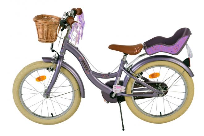 Volare Blossom Kinderfiets - Meisjes - 18 inch - Paars - Twee Handremmen
