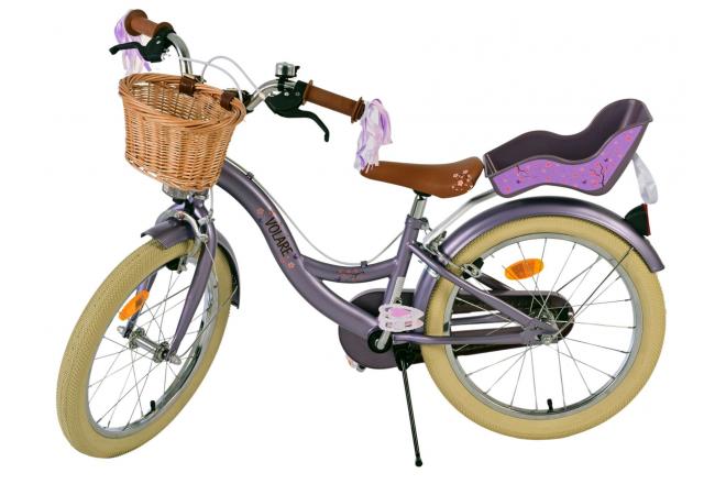 Volare Blossom Kinderfiets - Meisjes - 18 inch - Paars - Twee Handremmen