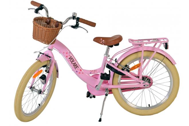 Volare Blossom Kinderfiets - Meisjes - 20 inch - Roze - Twee handremmen