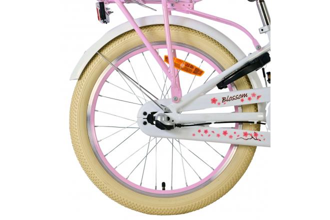 Volare Blossom Kinderfiets - Meisjes - 20 inch - Wit - Nexus 3 versnellingen