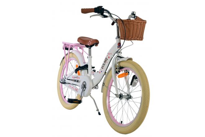 Volare Blossom Kinderfiets - Meisjes - 20 inch - Wit - Nexus 3 versnellingen