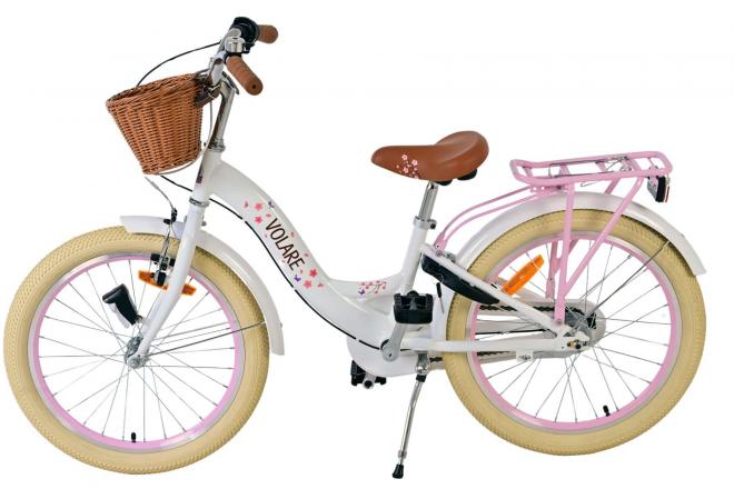 Volare Blossom Kinderfiets - Meisjes - 20 inch - Wit - Nexus 3 versnellingen