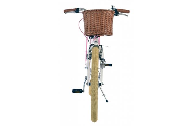 Volare Blossom Kinderfiets - Meisjes - 24 inch - Wit - Twee handremmen
