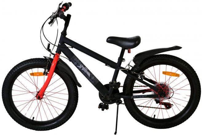 Spider-Man - Kinderfiets - Jongens - 20 inch - Mat Zwart - 2 Handremmen